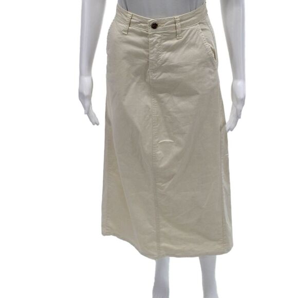 Heartless Jeans Dresses & Skirts - Heartless Jeans Women Straight Pencil Skirt Beige Knee Cotton Size XS